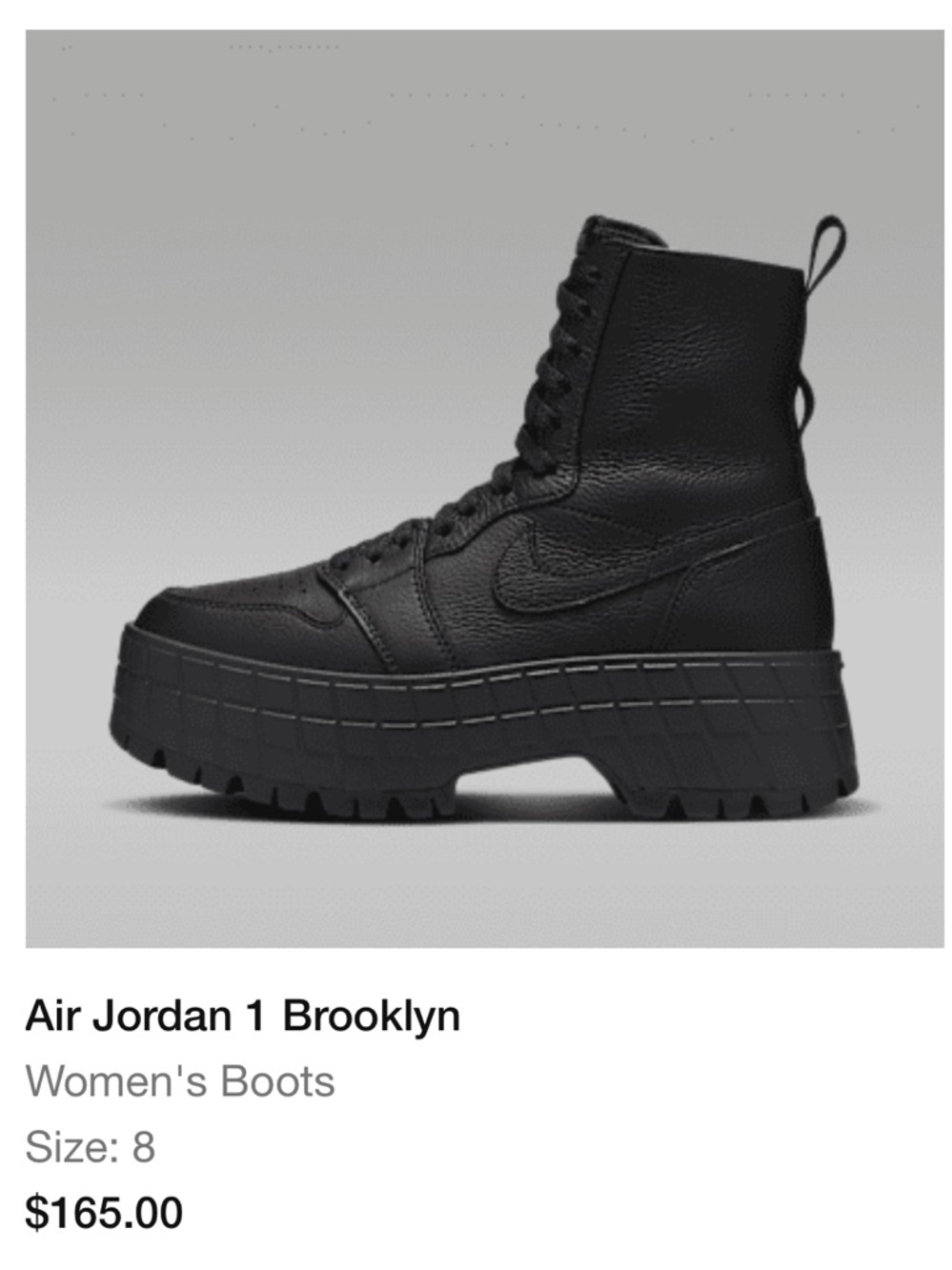 Nike Air Jordan 1 Brooklyn Women's Boots